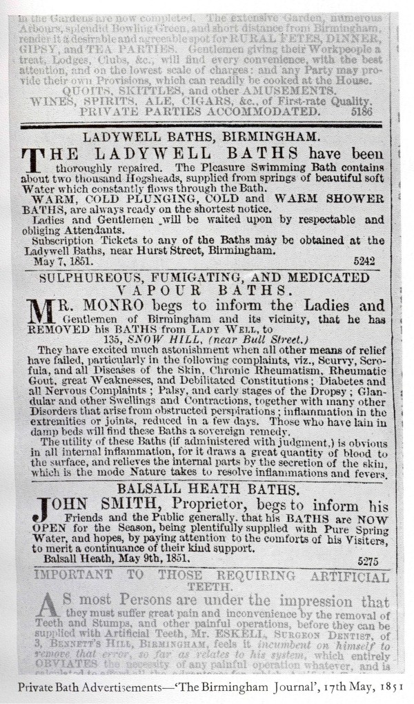 Ladywell Baths Advertisement